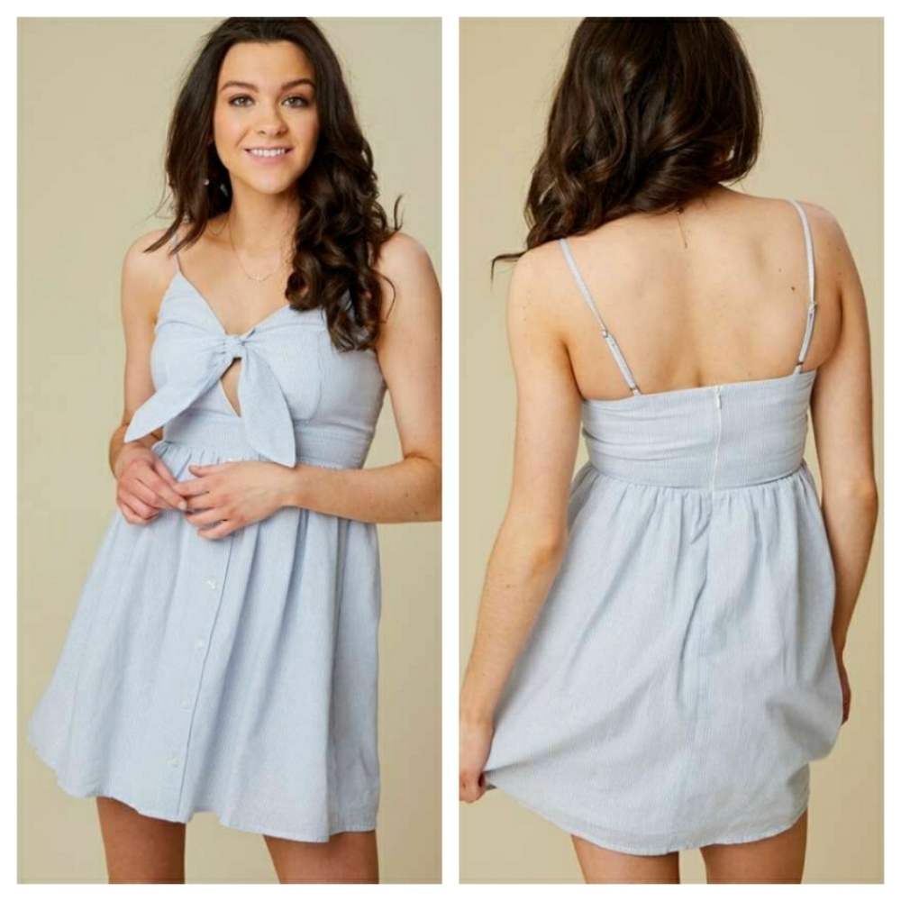 Altar'd State Tie Stripe Layne Dress